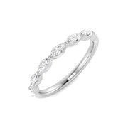 7 Stone Marquise Diamond Ring in 10K/14K gold and platinum with certified lab-grown or natural diamonds