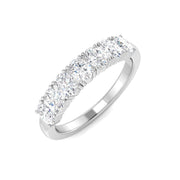 7 Stone Diamond Ring in 10K/14K gold and platinum with certified lab-grown or natural diamonds