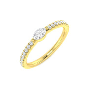 Diamond Bermobbkey Engagement Ring in 10K/14K gold and platinum with certified lab-grown or natural diamonds