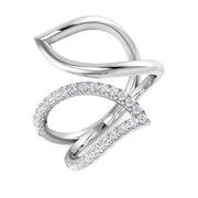 Lab-Grown & Natural Diamond Fancy Ring in 10K/14K gold and platinum with certified lab-grown or natural diamonds
