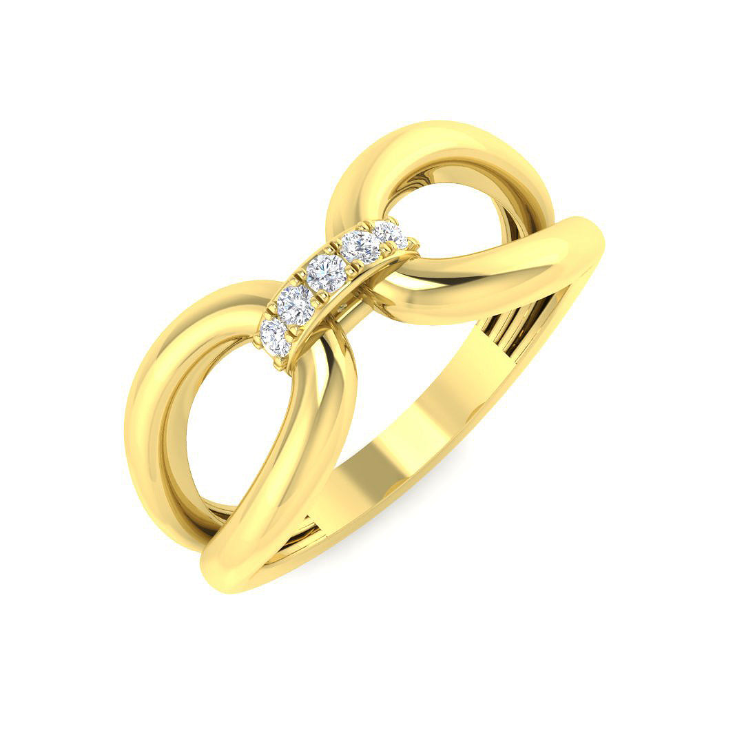 Lab & Natural Diamond Fancy Ring in 10K/14K gold and platinum with certified lab-grown or natural diamonds