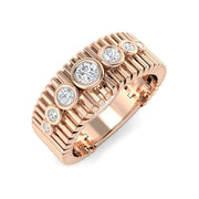 Fancy Diamond Ring in 10K/14K gold and platinum with certified lab-grown or natural diamonds
