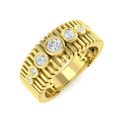 Fancy Diamond Ring in 10K/14K gold and platinum with certified lab-grown or natural diamonds