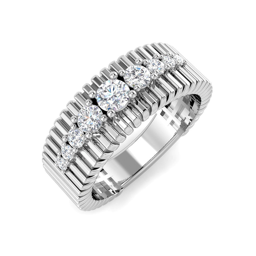 Diamond Fancy Ring in 10K/14K gold and platinum with certified lab-grown or natural diamonds