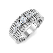Diamond Fancy Ring in 10K/14K gold and platinum with certified lab-grown or natural diamonds