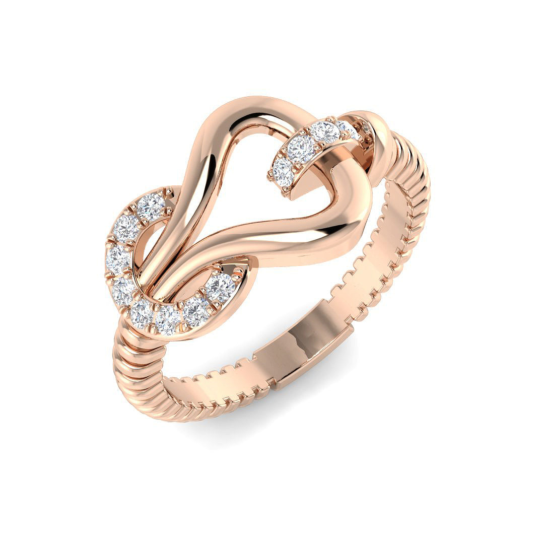 Diamond Fancy Ring in 10K/14K gold and platinum with certified lab-grown or natural diamonds