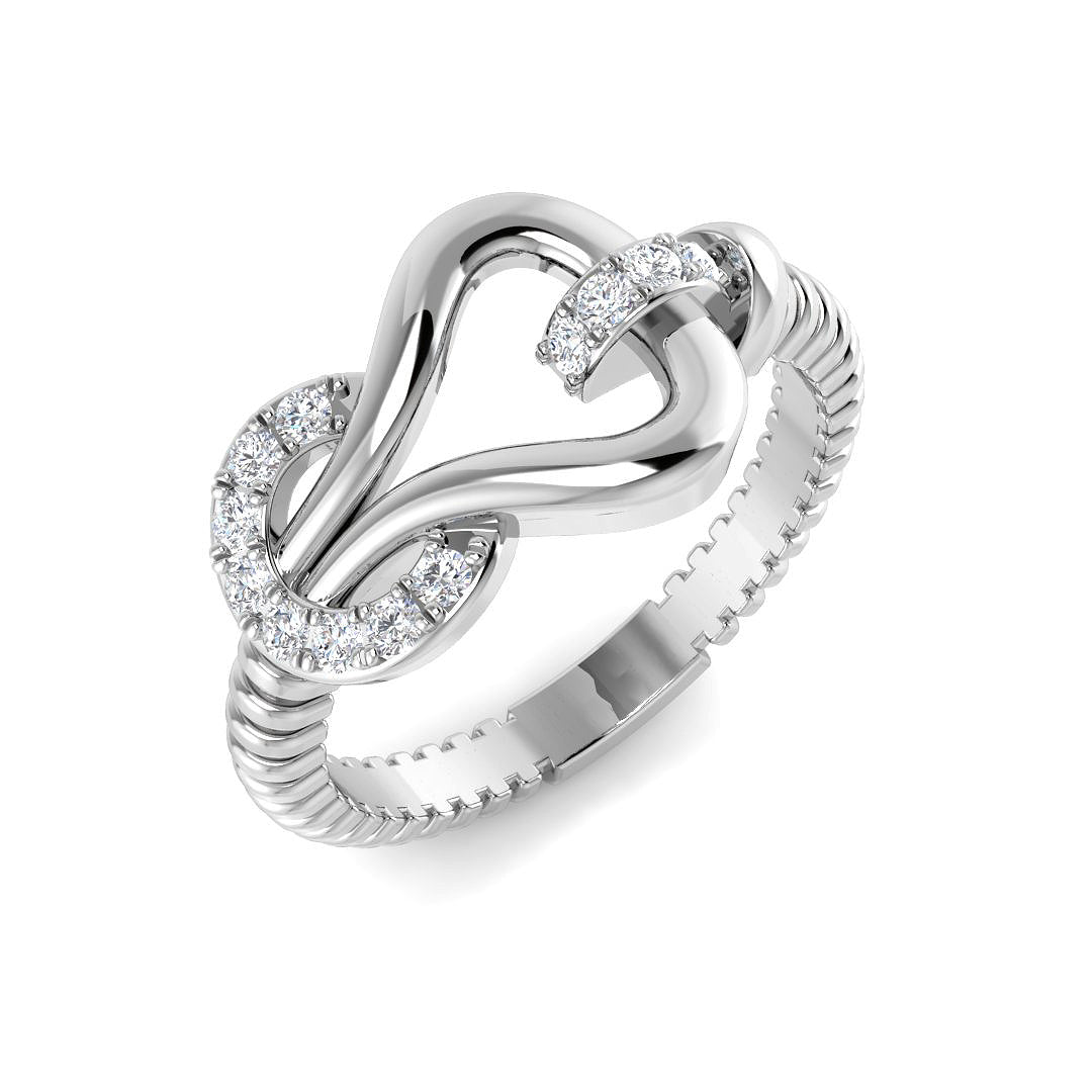 Diamond Fancy Ring in 10K/14K gold and platinum with certified lab-grown or natural diamonds