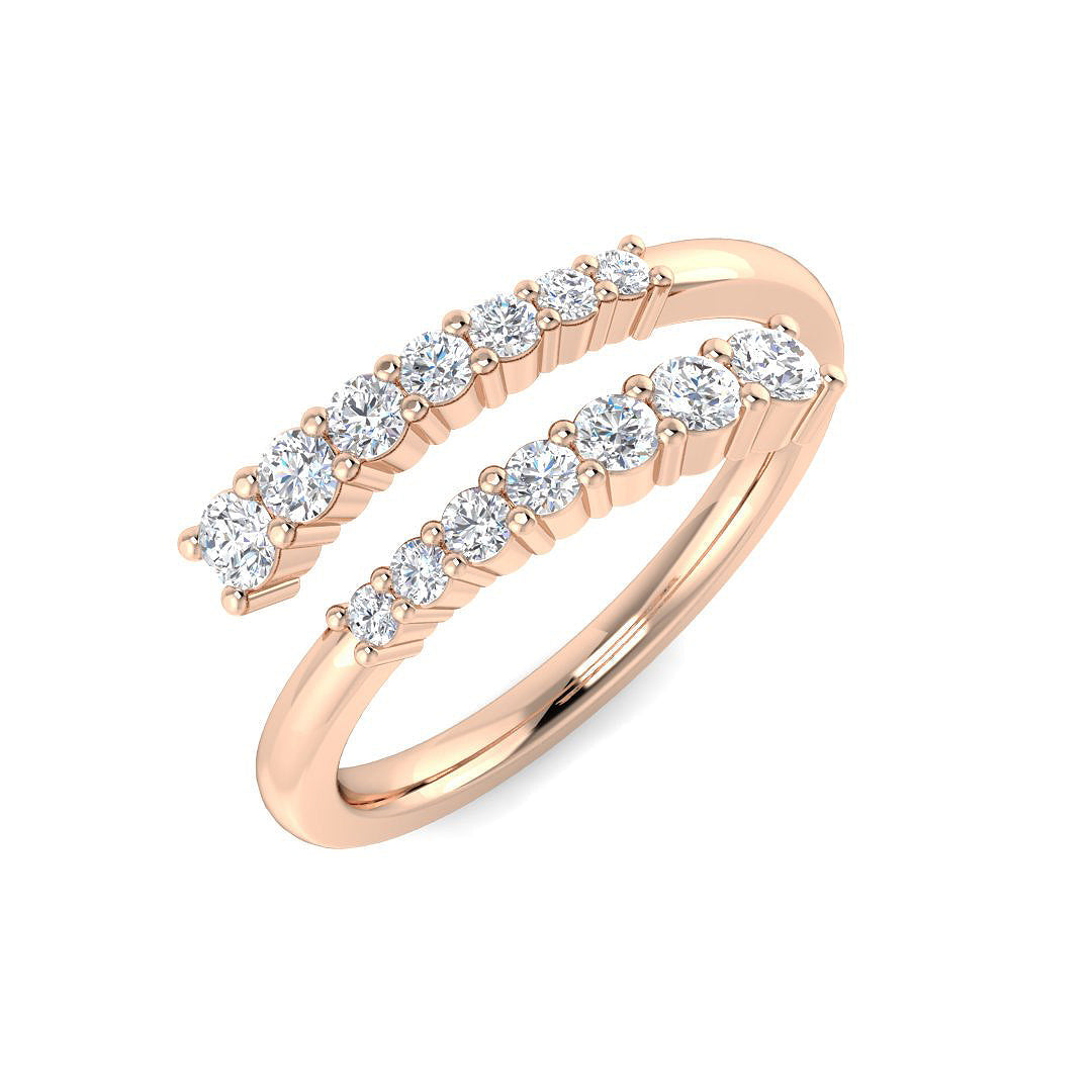 Diamond Fancy Ring in 10K/14K gold and platinum with certified lab-grown or natural diamonds