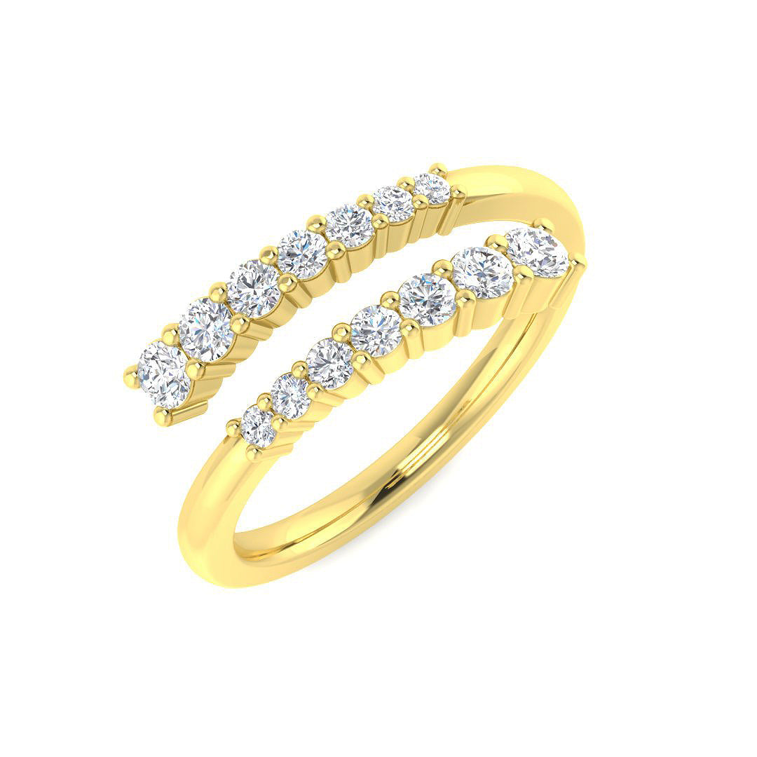 Diamond Fancy Ring in 10K/14K gold and platinum with certified lab-grown or natural diamonds