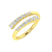 Diamond Fancy Ring in 10K/14K gold and platinum with certified lab-grown or natural diamonds