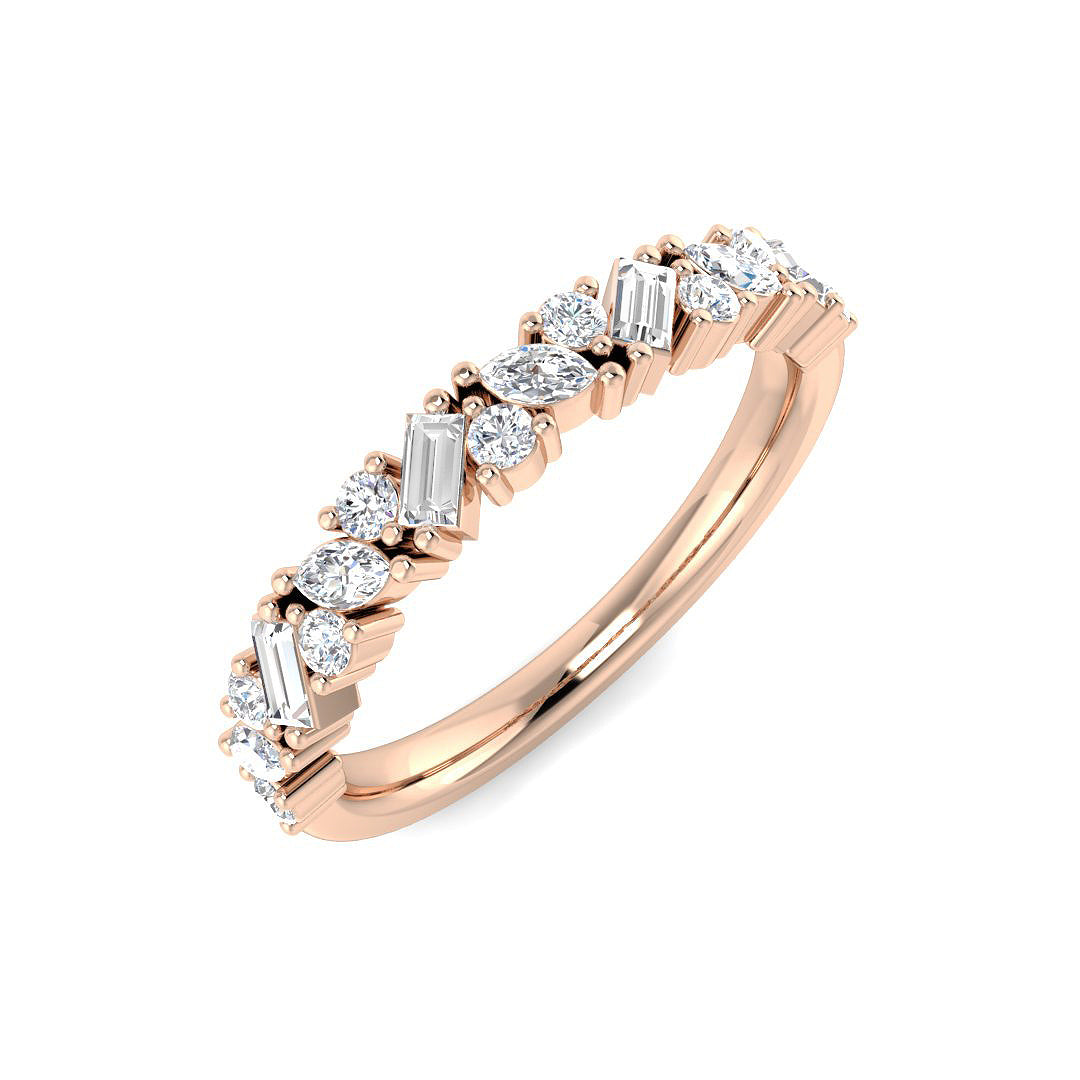 Lab-Grown Diamond Fancy Ring in 10K/14K gold and platinum with certified lab-grown or natural diamonds