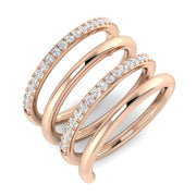Lab-Grown & Natural Diamond Fancy Ring in 10K/14K gold and platinum with certified lab-grown or natural diamonds
