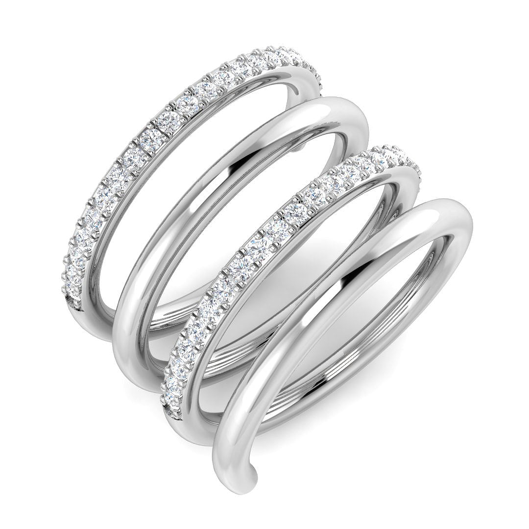 Lab-Grown & Natural Diamond Fancy Ring in 10K/14K gold and platinum with certified lab-grown or natural diamonds