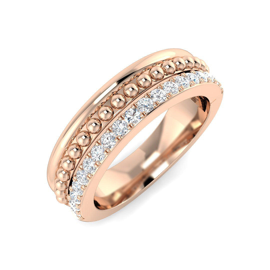 Lab & Natural Diamond Fancy Ring in 10K/14K gold and platinum with certified lab-grown or natural diamonds