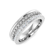 Lab & Natural Diamond Fancy Ring in 10K/14K gold and platinum with certified lab-grown or natural diamonds