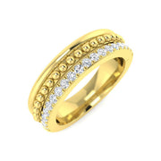 Lab & Natural Diamond Fancy Ring in 10K/14K gold and platinum with certified lab-grown or natural diamonds