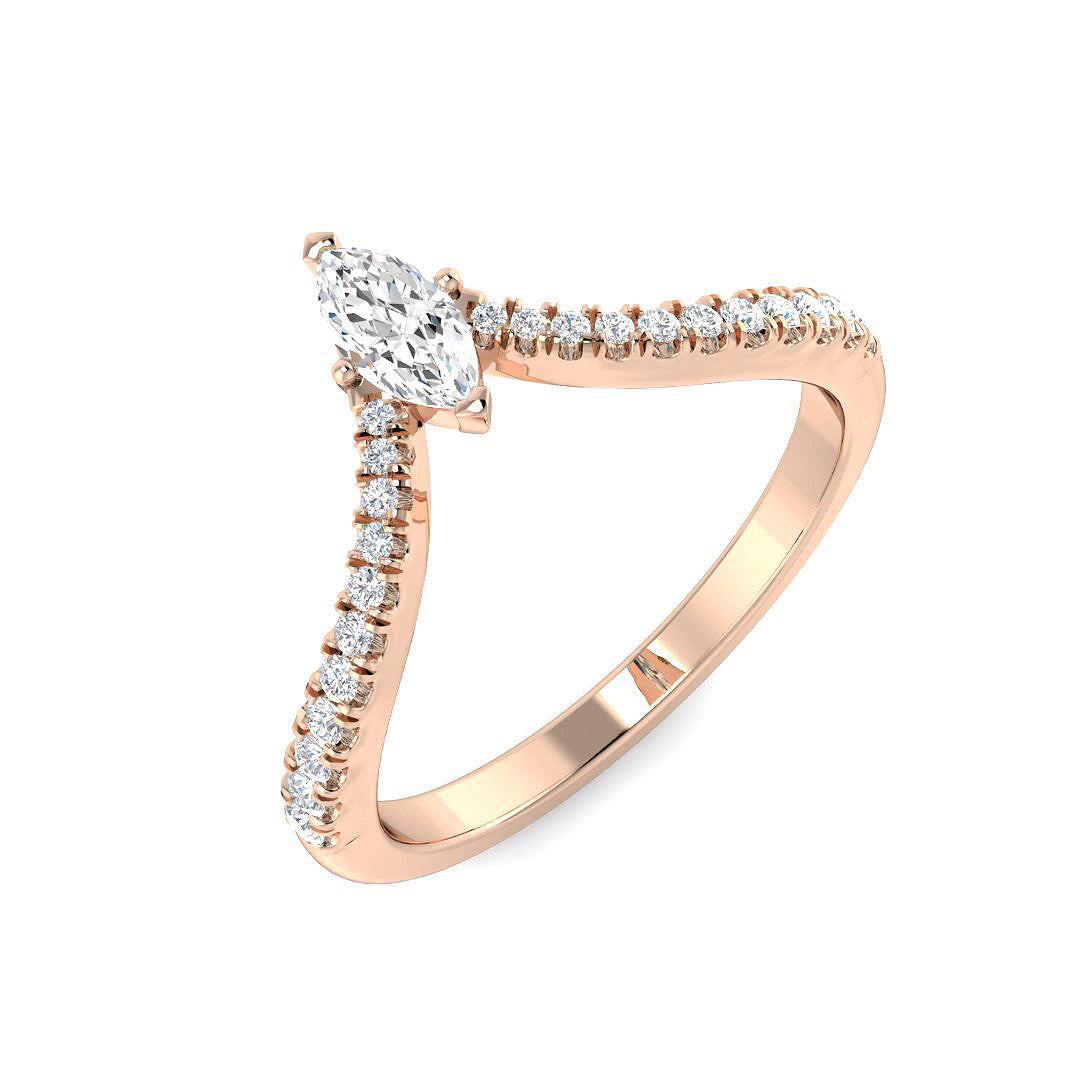Diamond Wosverhamptob Engagement Ring in 10K/14K gold and platinum with certified lab-grown or natural diamonds