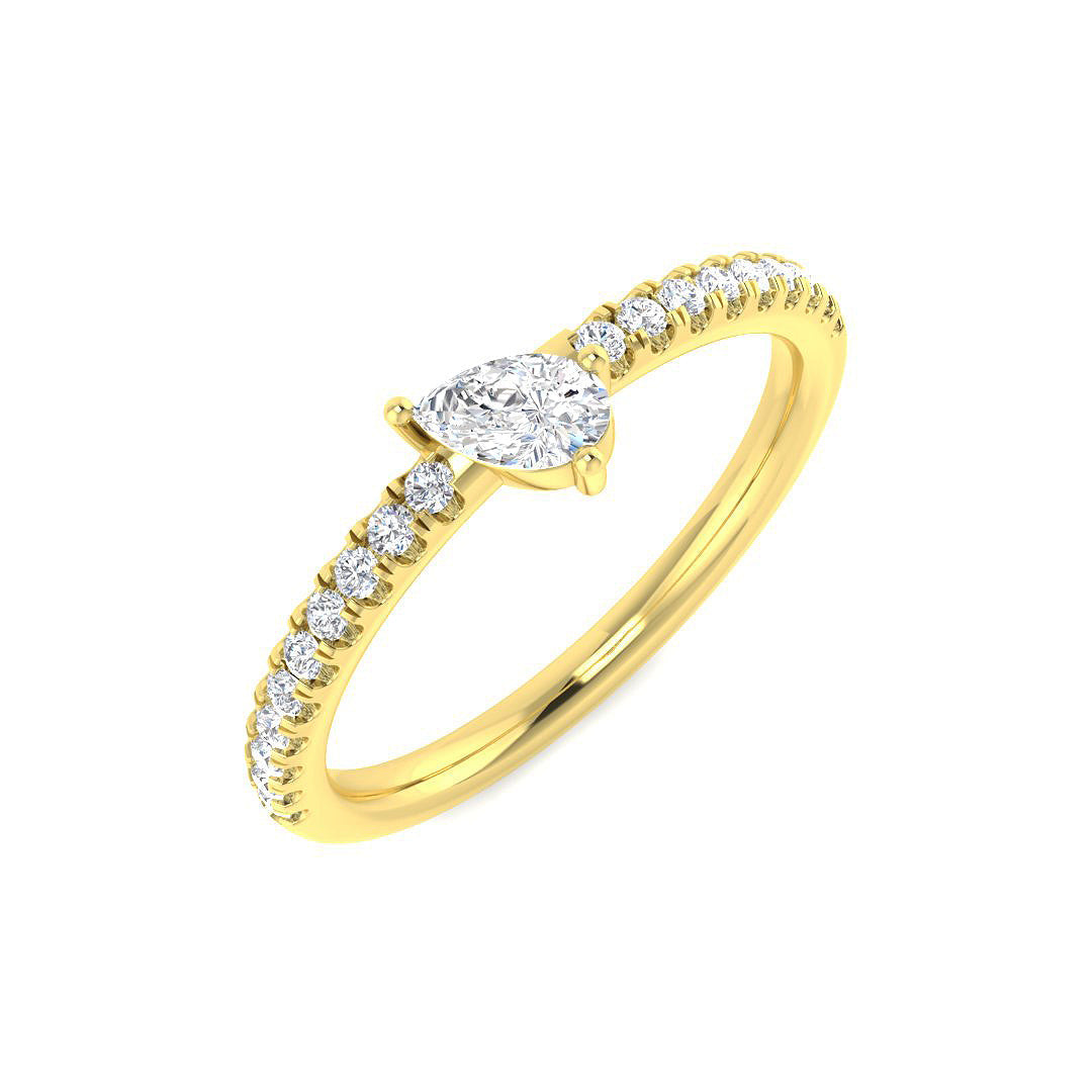 Diamond Worcekter Engagement Ring in 10K/14K gold and platinum with certified lab-grown or natural diamonds