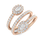 Diamond Fancy Ring in 10K/14K gold and platinum with certified lab-grown or natural diamonds