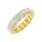 Round Diamond Full Eternity Ring in 10K/14K gold and platinum with certified lab-grown or natural diamonds