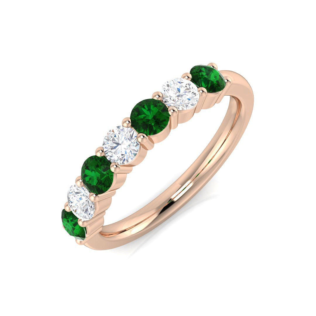 Diamond Launceston 6-10 Stone Ring in 10K/14K gold and platinum with certified lab-grown or natural diamonds