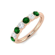 Diamond Launceston 6-10 Stone Ring in 10K/14K gold and platinum with certified lab-grown or natural diamonds