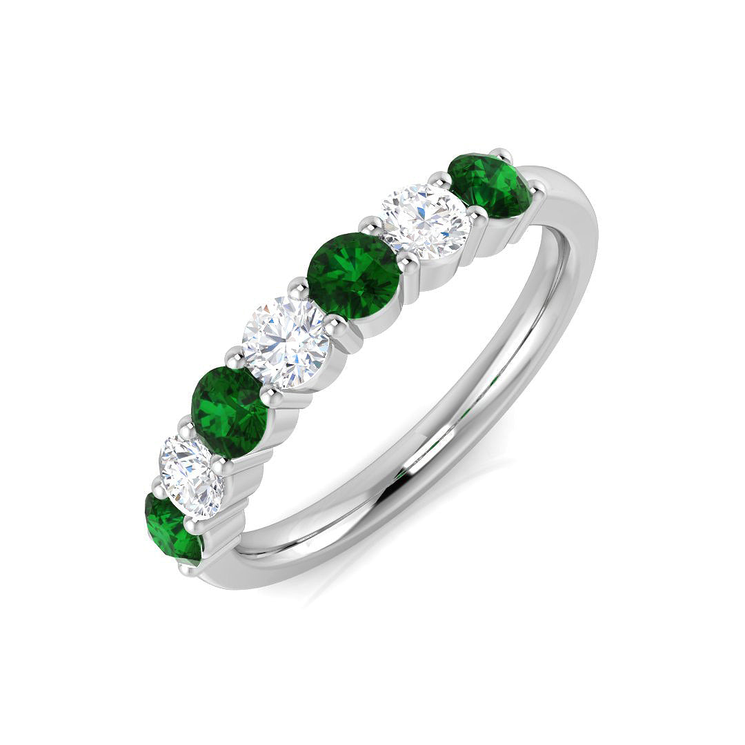 Diamond Launceston 6-10 Stone Ring in 10K/14K gold and platinum with certified lab-grown or natural diamonds