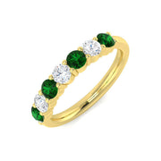 Diamond Launceston 6-10 Stone Ring in 10K/14K gold and platinum with certified lab-grown or natural diamonds