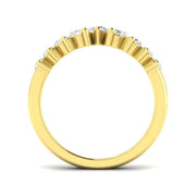 Bold Graduated Diamond Wishbone Ring in 10K/14K gold and platinum with certified lab-grown or natural diamonds