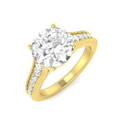 Diamond Maidktobe Engagement Ring in 10K/14K gold and platinum with certified lab-grown or natural diamonds