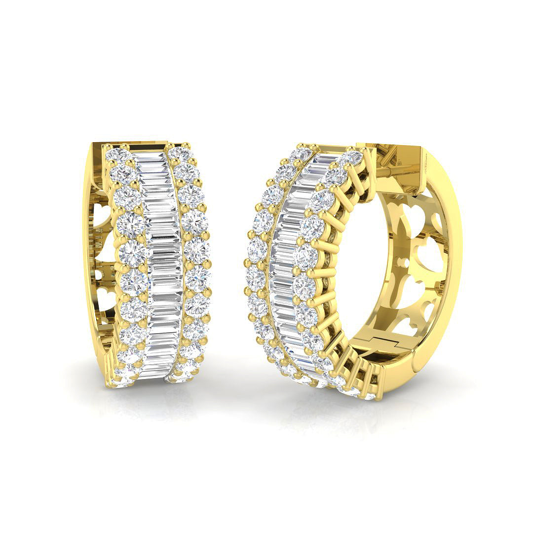 Halo Dream Diamond Earring 2.25 ct Platinum, , , Yellow & in 10K/14K gold and platinum with certified lab-grown or natural diamonds
