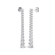 Lab/Natural Diamond Drop Earrings 2.25 Ct in 10K/14K gold and platinum with certified lab-grown or natural diamonds