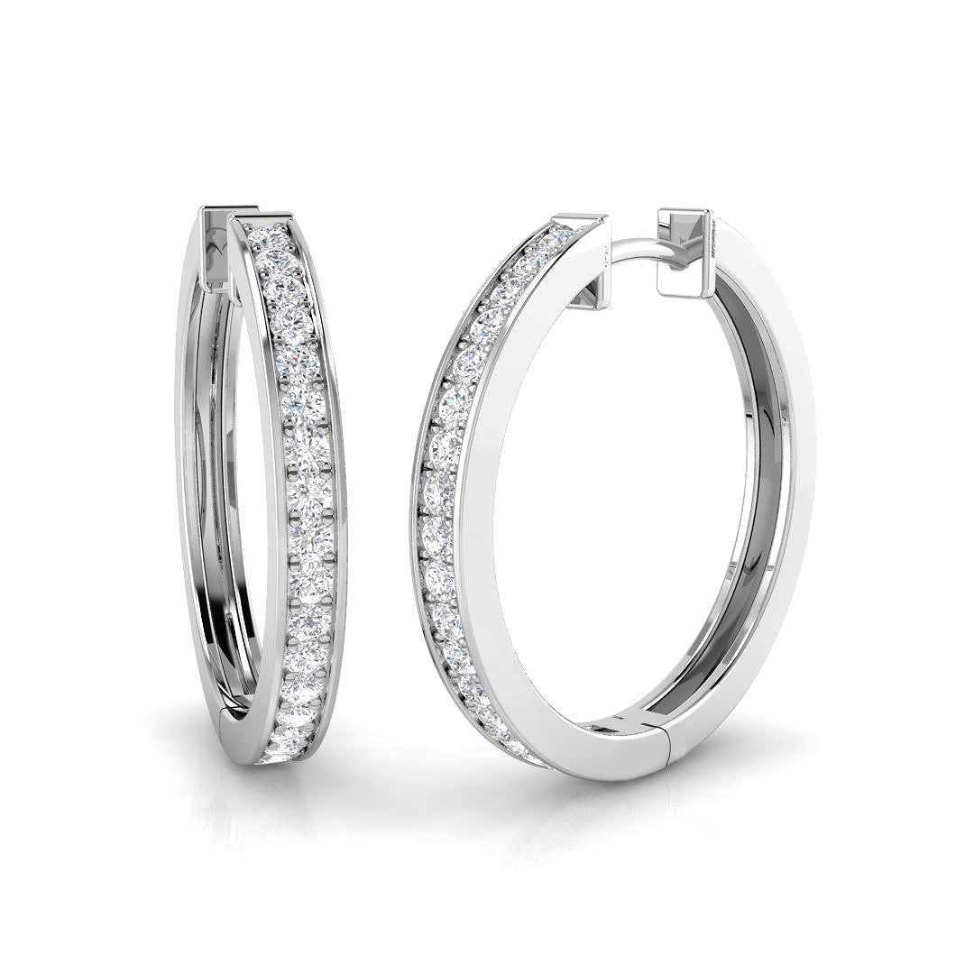 Carefully Matched Diamond Earring 0.5 ct Platinum, , , Yellow & in 10K/14K gold and platinum with certified lab-grown or natural diamonds