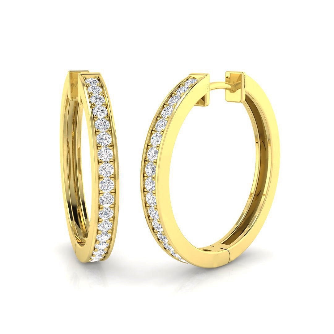 Carefully Matched Diamond Earring 0.5 ct Platinum, , , Yellow & in 10K/14K gold and platinum with certified lab-grown or natural diamonds
