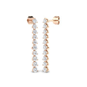 Artfully Arranged Diamond Earring 1.25 ct Platinum, , , Yellow & in 10K/14K gold and platinum with certified lab-grown or natural diamonds