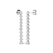 Artfully Arranged Diamond Earring 1.25 ct Platinum, , , Yellow & in 10K/14K gold and platinum with certified lab-grown or natural diamonds