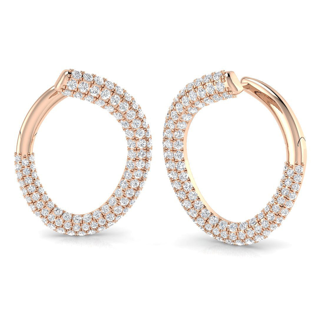 Gentle Radiance Diamond Earring 1 ct Platinum, , , Yellow & in 10K/14K gold and platinum with certified lab-grown or natural diamonds