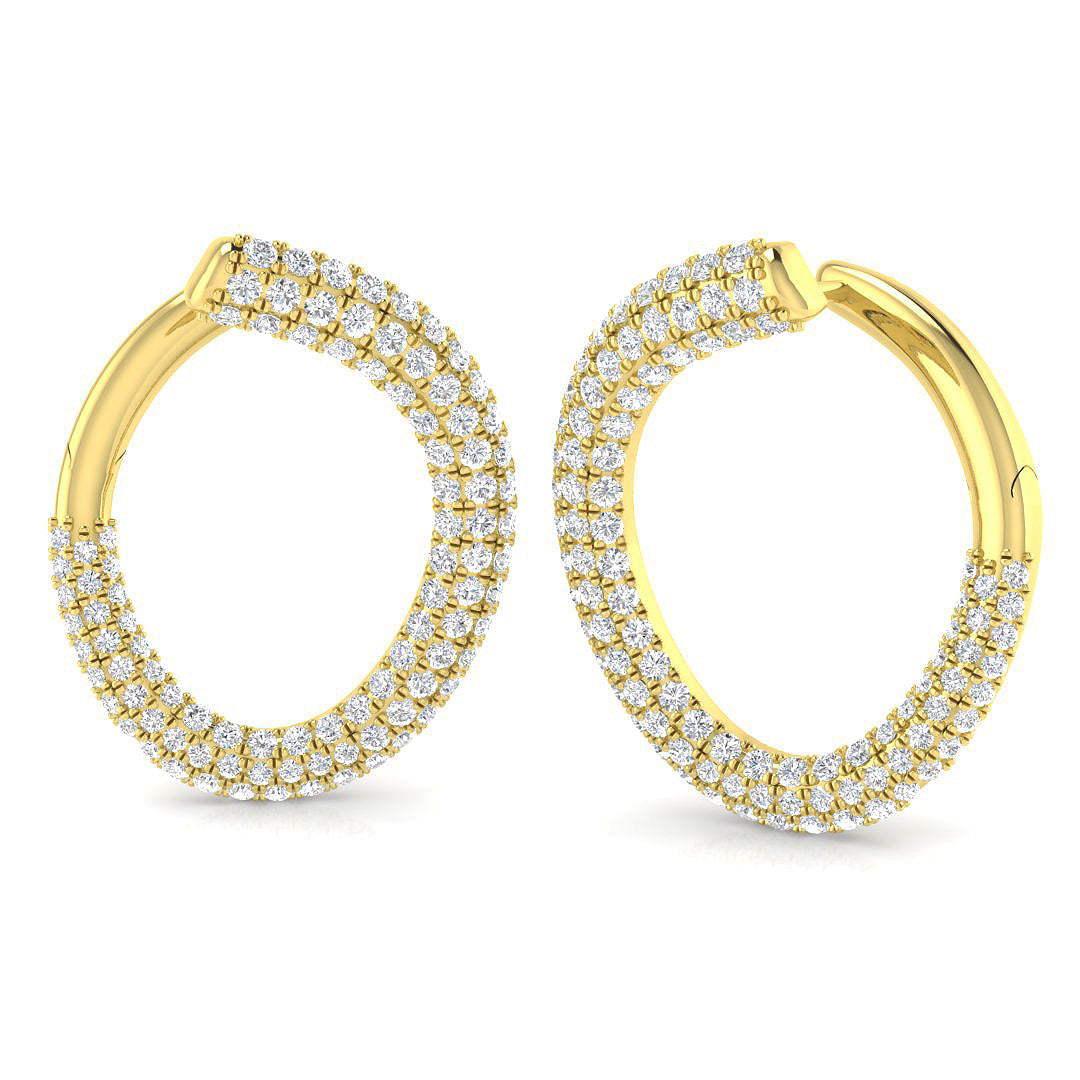 Gentle Radiance Diamond Earring 1 ct Platinum, , , Yellow & in 10K/14K gold and platinum with certified lab-grown or natural diamonds