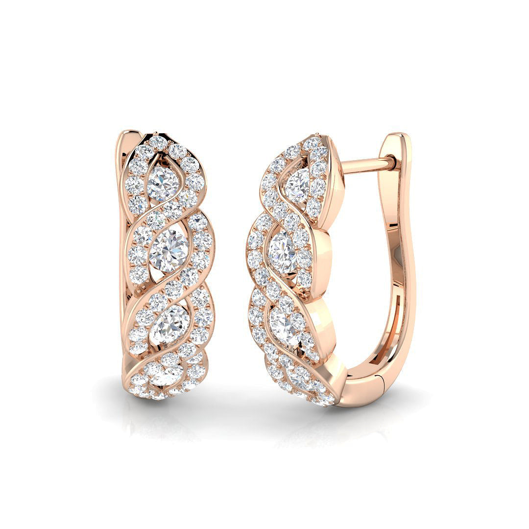 Soft Brilliance Diamond Earring 0.75 ct Platinum, , , Yellow & in 10K/14K gold and platinum with certified lab-grown or natural diamonds