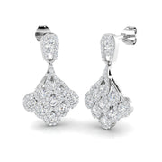 Deany Gold Drop & Trilogy Diamond Earrings - Exquisite 1.75-2.5ct in 10K/14K gold and platinum with certified lab-grown or natural diamonds
