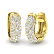 Gilded Diamond Earring 0.75 ct Platinum, , , Yellow & in 10K/14K gold and platinum with certified lab-grown or natural diamonds