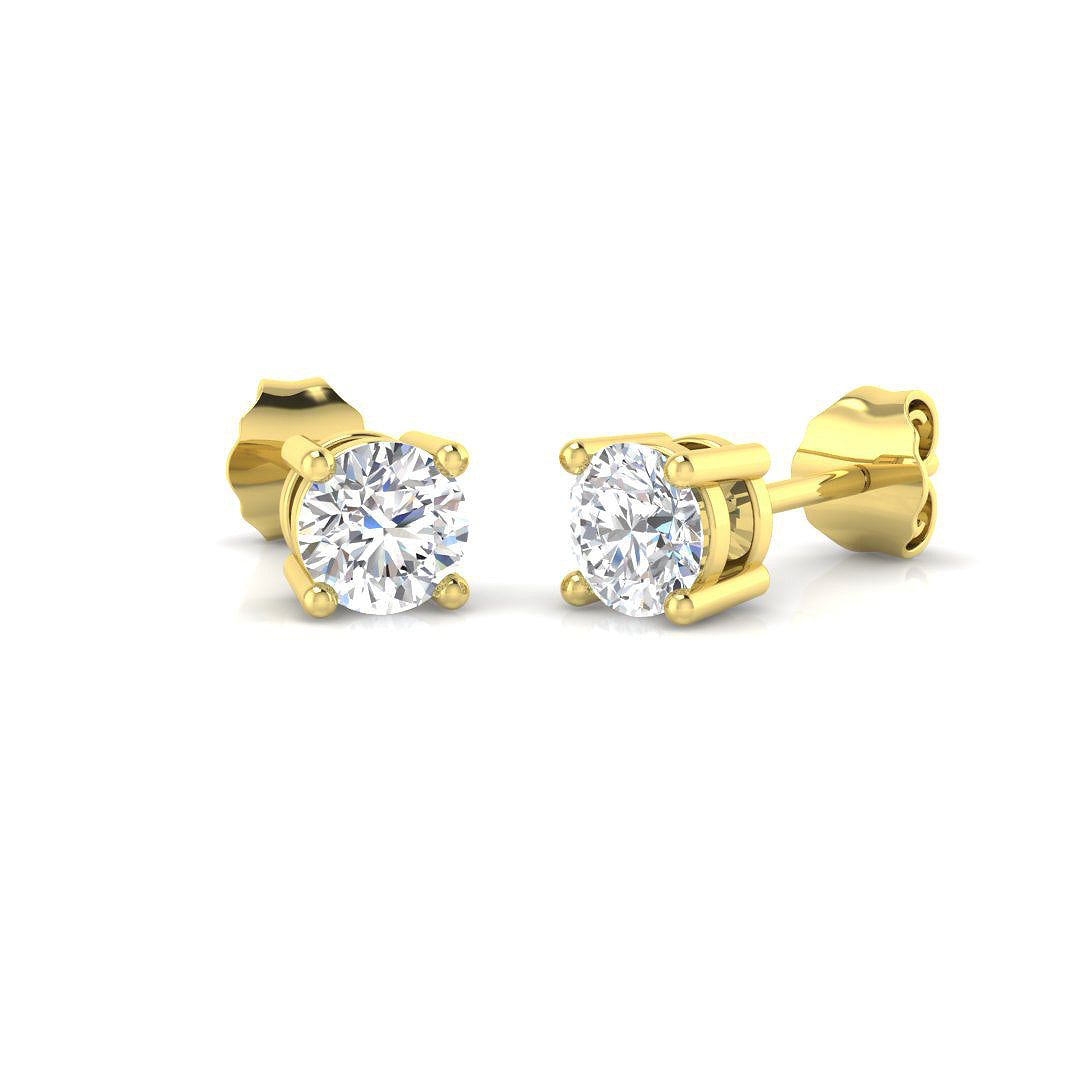 Embellished Diamond Earring 0.75 ct Platinum, , , Yellow & in 10K/14K gold and platinum with certified lab-grown or natural diamonds