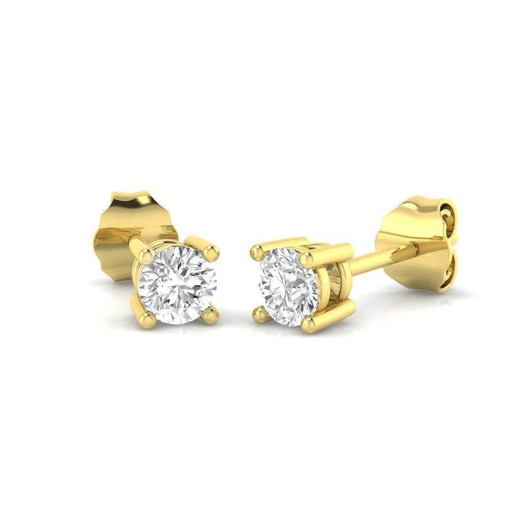 Ornamented Diamond Earring 0.33 ct Platinum, , , Yellow & in 10K/14K gold and platinum with certified lab-grown or natural diamonds