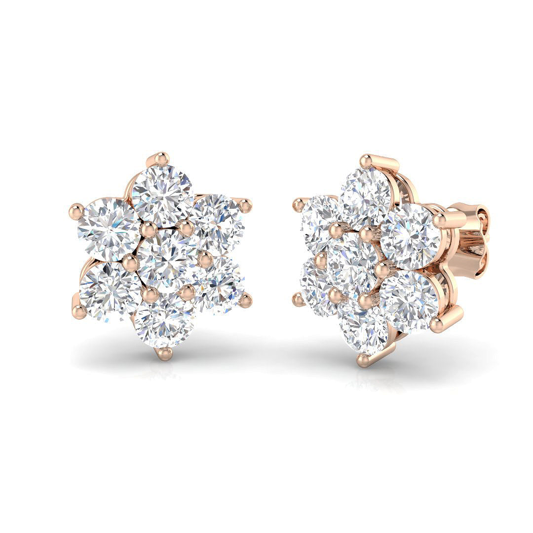 Blenheim Diamond Earring 3 ct Platinum, , , Yellow & in 10K/14K gold and platinum with certified lab-grown or natural diamonds