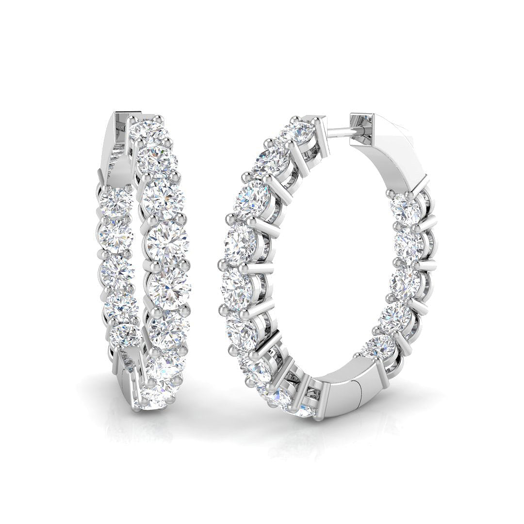 Longleat Diamond Earring 5.5 ct Platinum, , , Yellow & in 10K/14K gold and platinum with certified lab-grown or natural diamonds