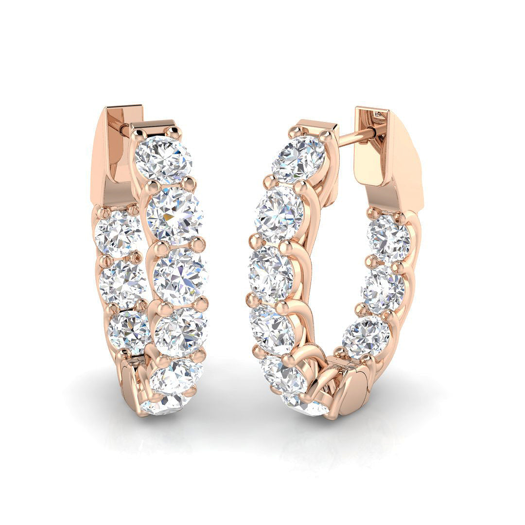 Delicate Touch Diamond Earring 3 ct Platinum, , , Yellow & in 10K/14K gold and platinum with certified lab-grown or natural diamonds