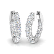 Delicate Touch Diamond Earring 3 ct Platinum, , , Yellow & in 10K/14K gold and platinum with certified lab-grown or natural diamonds