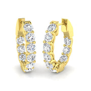 Delicate Touch Diamond Earring 3 ct Platinum, , , Yellow & in 10K/14K gold and platinum with certified lab-grown or natural diamonds