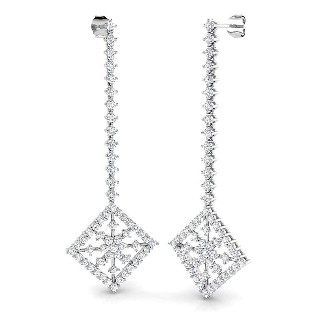 Featherlight Diamond Earring 2.75 ct Platinum, , , Yellow & in 10K/14K gold and platinum with certified lab-grown or natural diamonds