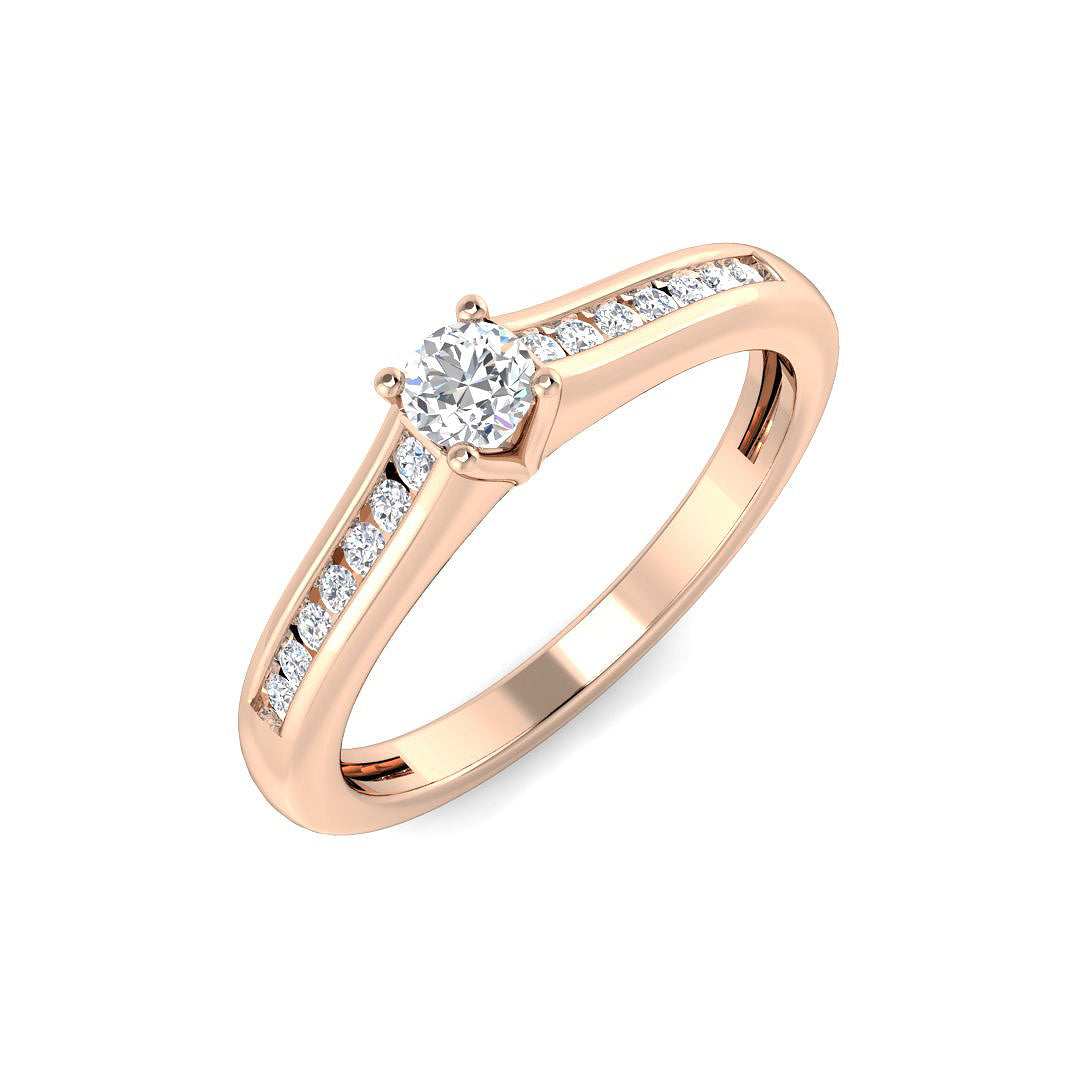 Diamond Okehampton Engagement Ring in 10K/14K gold and platinum with certified lab-grown or natural diamonds